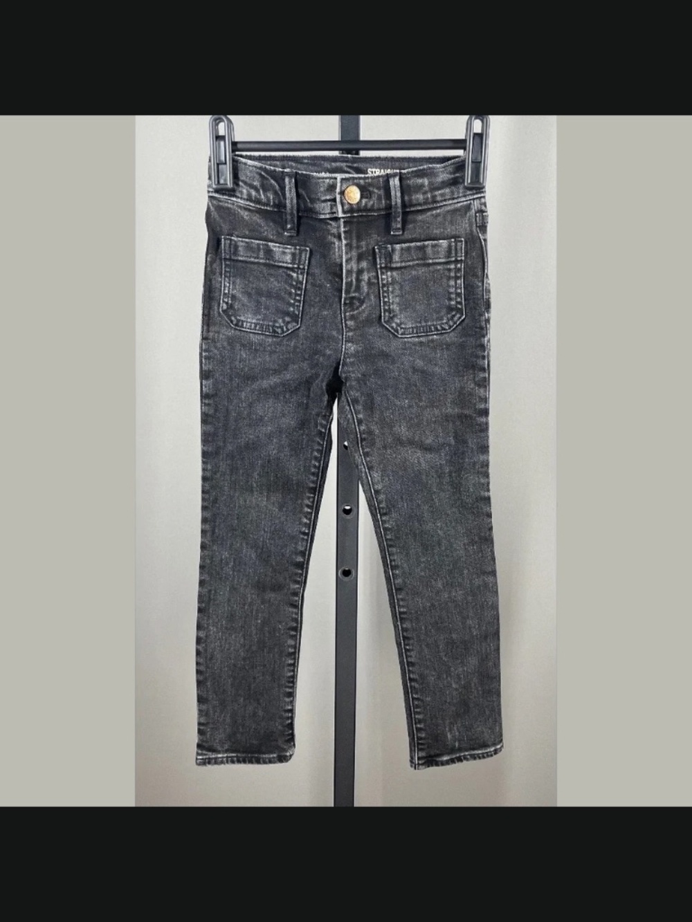 NEW J Crew Crewcuts Jeans Girls 6 black denim skinny casual preppy classic